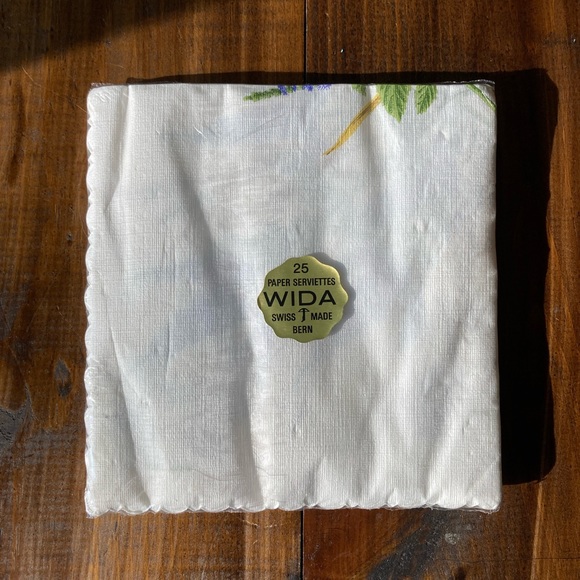 SOLD Wida Paper Serviettes - Swiss Made Bern - Vintage New In Package - Picture 4 of 14